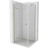 Mexen Roma sprchová kabína, kyvné dvere 70 x 70 cm, transparentnéné, zlatá - 854-070-070-50-00