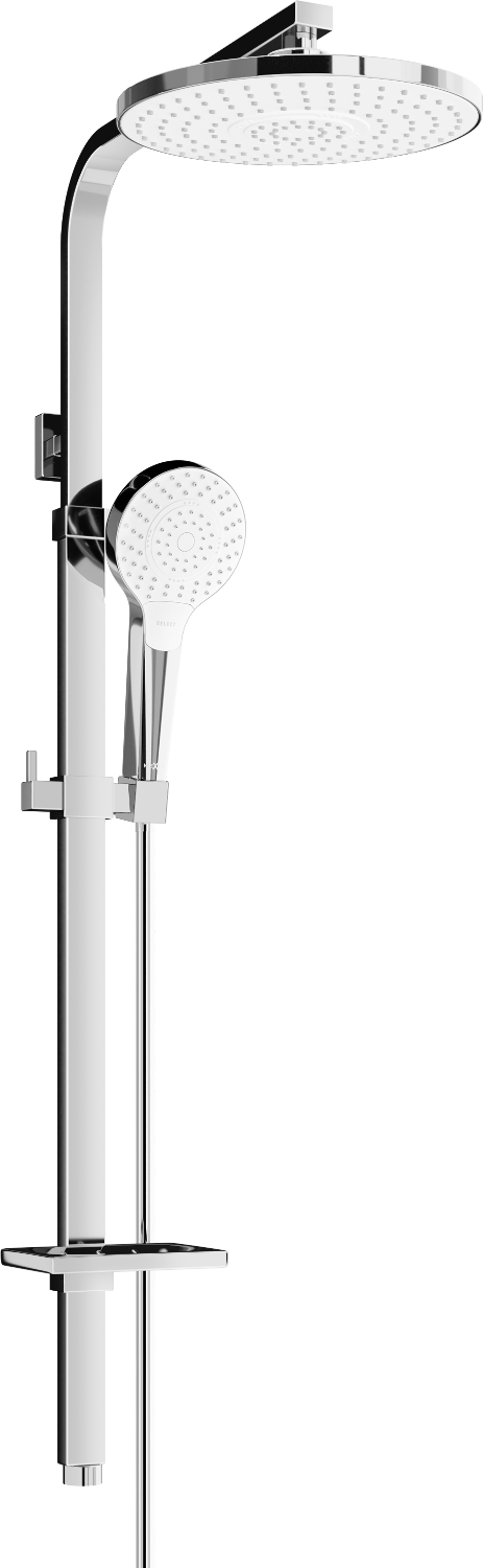 Mexen Q05 sprchový stĺp, chrómová/biela - 798050595-00