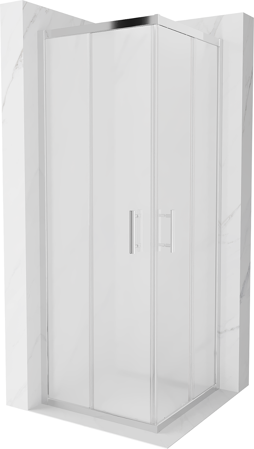 Mexen Rio štvorcová sprchová kabína 70 x 70 cm, inovať, chrómová - 860-070-070-01-30