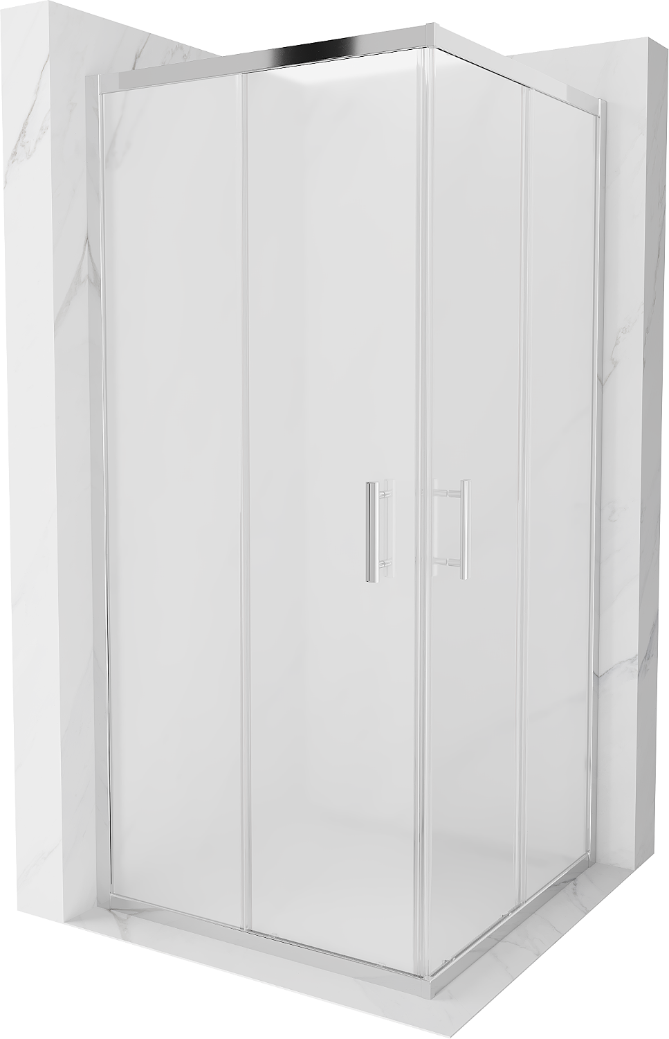 Mexen Rio štvorcová sprchová kabína 90 x 90 cm, inovať, chrómová - 860-090-090-01-30