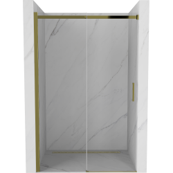 Mexen Omega posúvacie sprchové dvere 110 cm, transparentnéné, zlatá - 825-110-000-50-00