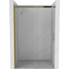 Mexen Omega posúvacie sprchové dvere 120 cm, transparentnéné, zlatá - 825-120-000-50-00