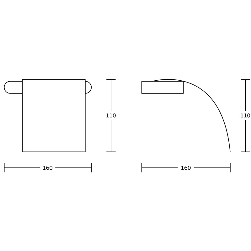Mexen Adox držiak na toaletný papier, Zlatá - 70182333-50