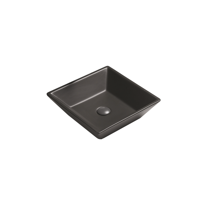 Mexen Pola umývadlo na dosku 41 x 41 cm, Čierna matná - 22224185