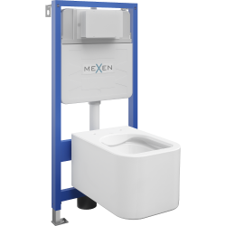 Mexen podomietkový WC systém Felix Slim s WC misou Elis, biela- 6103391XX00