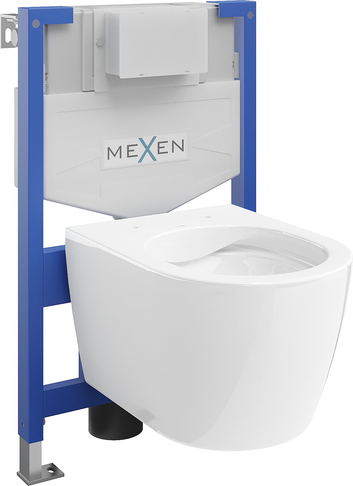 Mexen podomietkový WC systém Felix XS-F s WC misou Carmen, biela- 6803388XX00