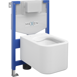 Mexen podomietkový WC systém Felix XS-F s WC misou Elis, biela- 6803391XX00