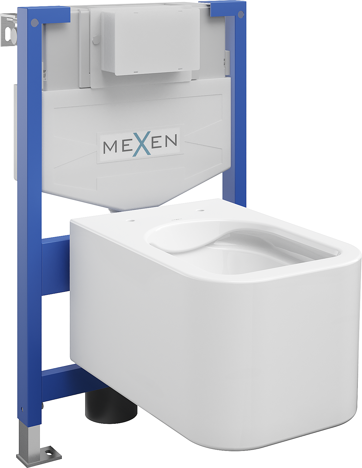 Mexen podomietkový WC systém Felix XS-F s WC misou Elis, biela- 6803391XX00