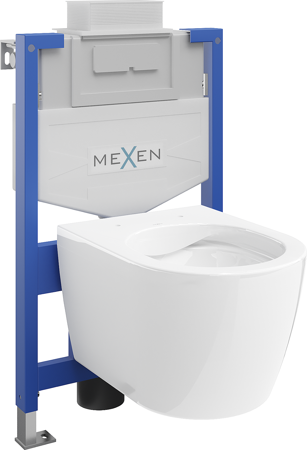 Mexen podomietkový WC systém Felix XS-U s WC misou Carmen, biela- 6853388XX00