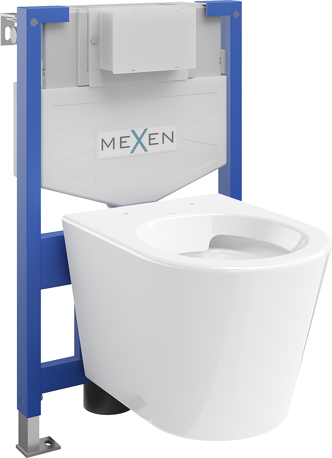 Mexen podomietkový WC systém Felix XS-F s WC misou Rico, biela- 6803372XX00