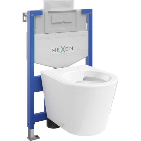 Mexen podomietkový WC systém Felix XS-U s WC misou Rico, biela- 6853372XX00