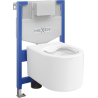 Mexen podomietkový WC systém Felix XS-F s WC misou Sofia, biela- 6803354XX00