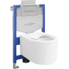Mexen podomietkový WC systém Felix XS-U s WC misou Sofia, biela- 6853354XX00
