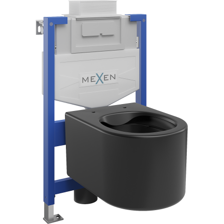 Mexen podomietkový WC systém Felix XS-U s WC misou Sofia, čierna matná - 6853354XX85
