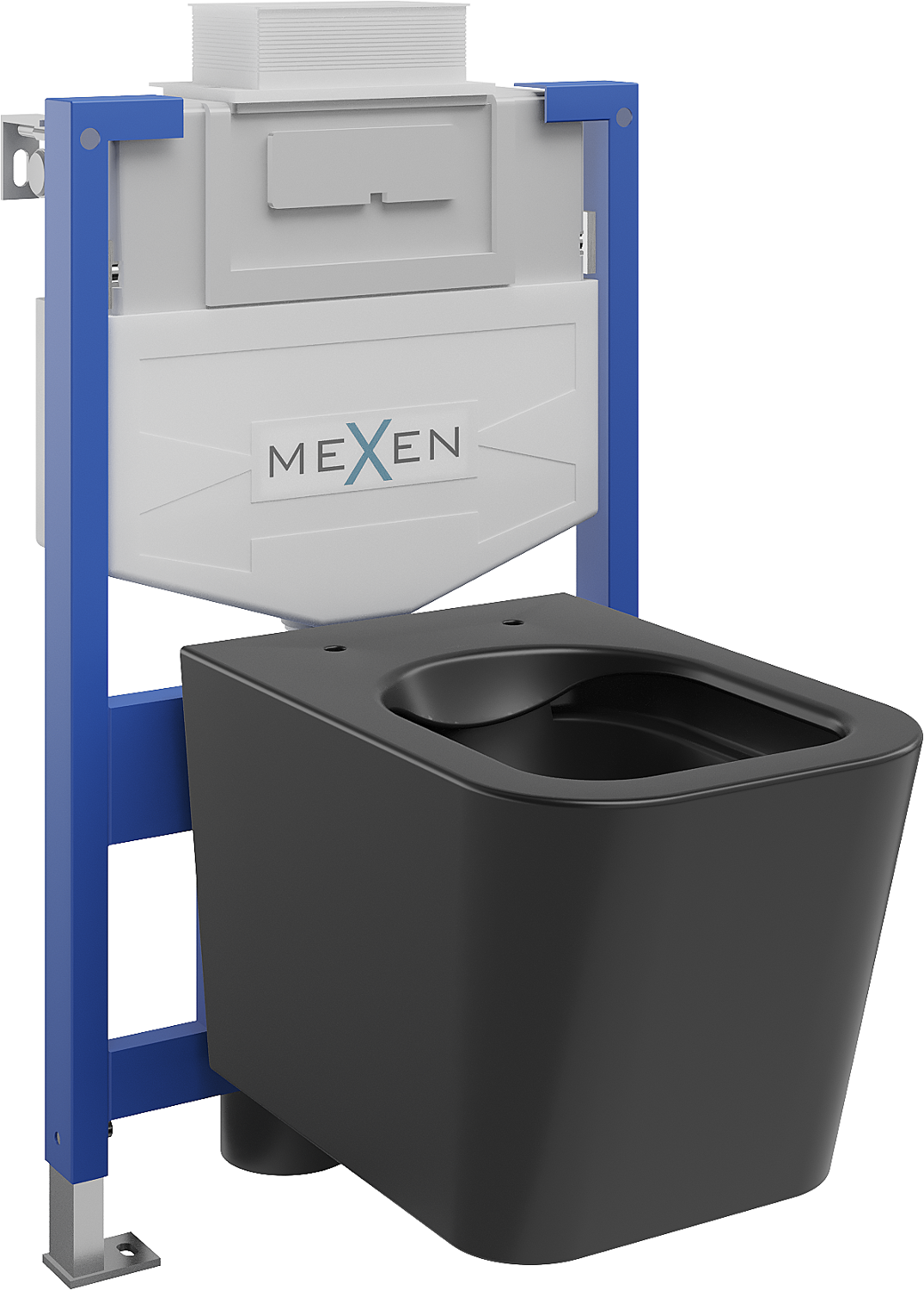 Mexen podomietkový WC systém Felix XS-U s WC misou Teo, čierna matná - 6853385XX85