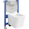 Mexen podomietkový WC systém Felix XS-F s WC misou Teo, biela- 6803385XX00