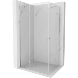 Mexen Roma Duo sprchová kabína, kyvné dvere 110 x 110 cm, transparentnéné, chrómová - 854-110-110-02-00