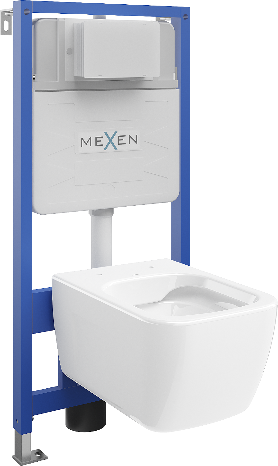 Mexen podomietkový WC systém Felix XS-U s WC misou Margo, biela- 6103342XX00