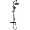 Mexen KX67 vaňovo-sprchová súprava s dažďovými tryskami a termostatickou batériou, čierna - 779006791-70