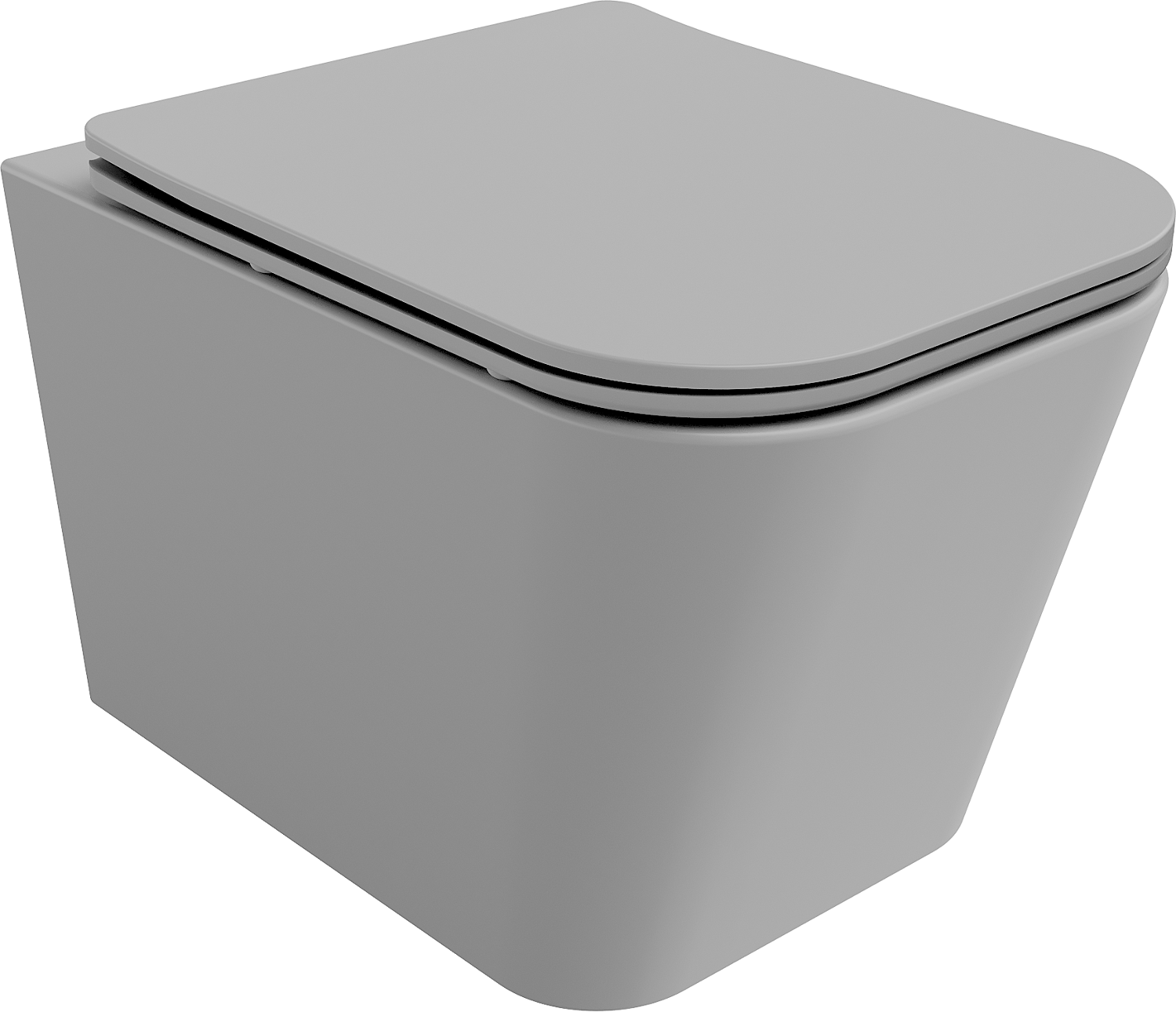 Mexen Teo WC misa Rimless s pomaly padajúcim sedátkom, duroplast, šedá bledomatná - 30854061