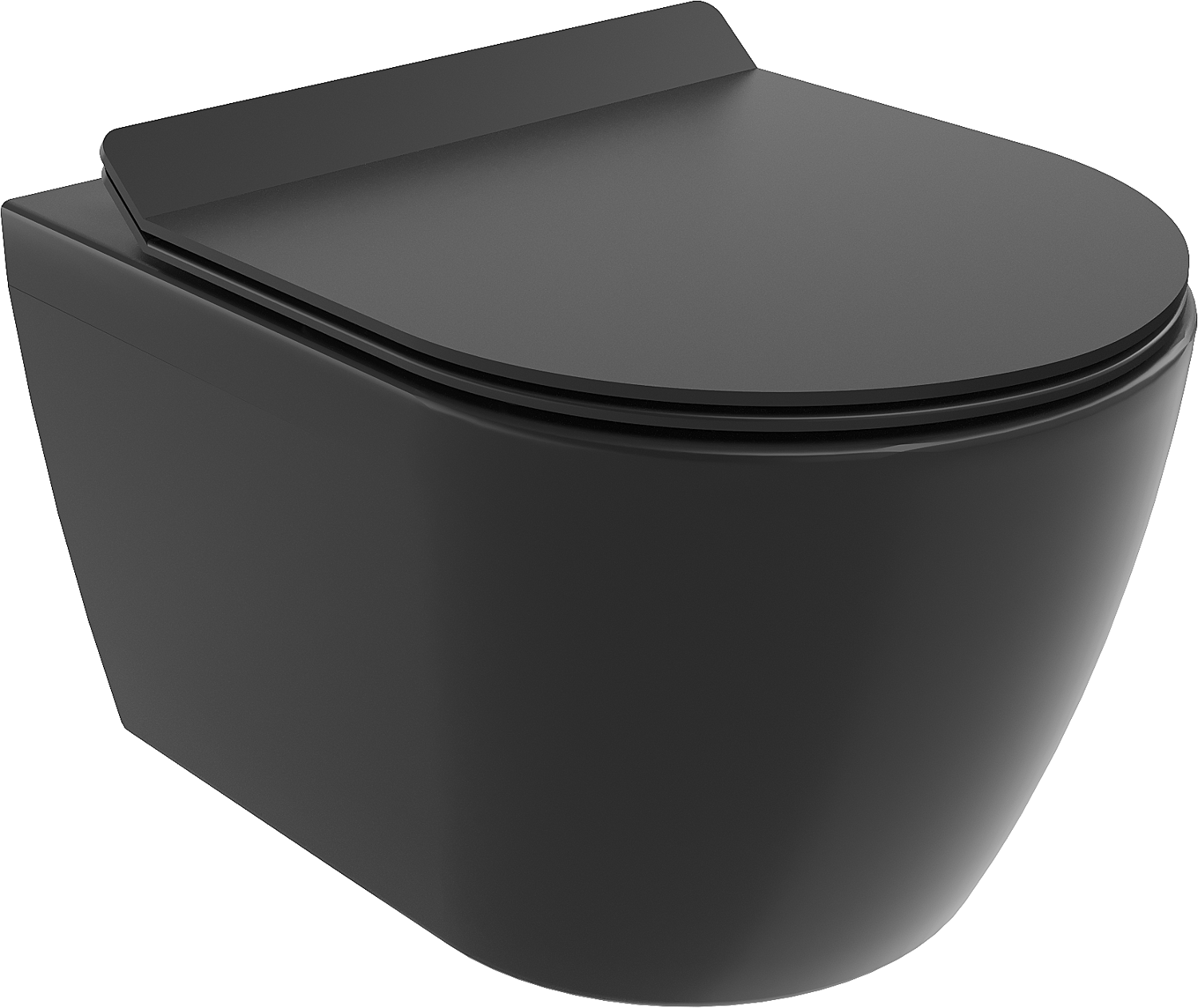 Mexen Carmen WC misa Rimless s pomaly padajúcim sedátkom, duroplast, čierna matná - 30880185