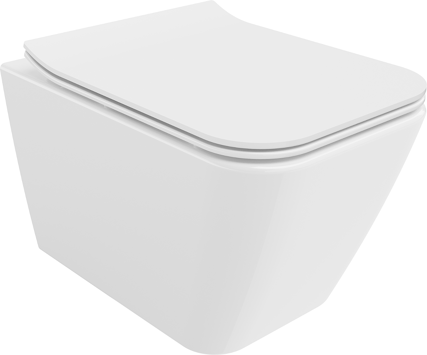 Mexen Cube WC misa Rimless s pomaly padajúcim sedátkom, duroplast, biela - 30924000