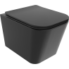 Mexen Teo WC misa Rimless s pomaly padajúcim sedátkom, duroplast, čierna matná - 30850685