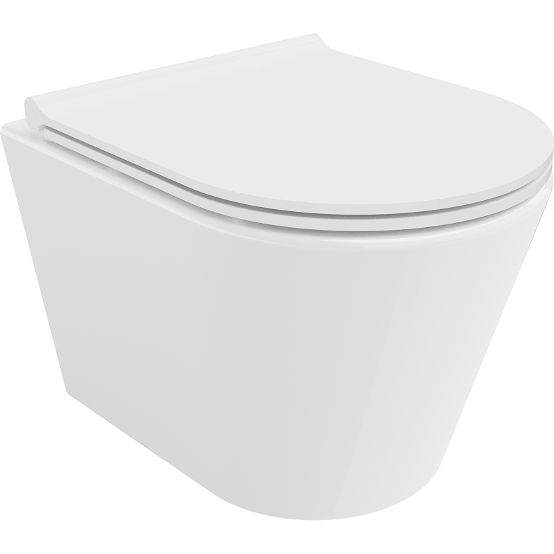 Mexen Rico WC misa Rimless s pomaly padajúcim sedátkom, duroplast, biela - 30720500