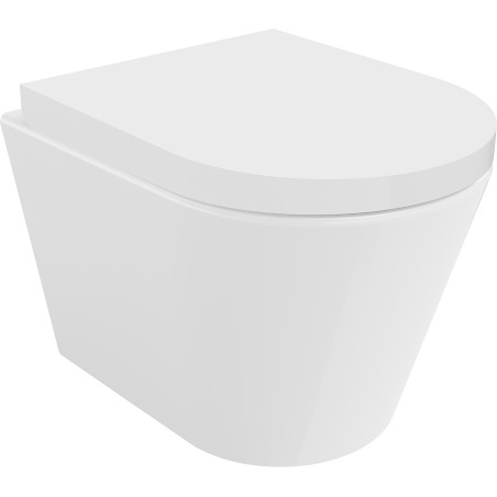 Mexen Rico WC misa Rimless s pomaly padajúcim sedátkom tvrdá, duroplast, biela - 30720200