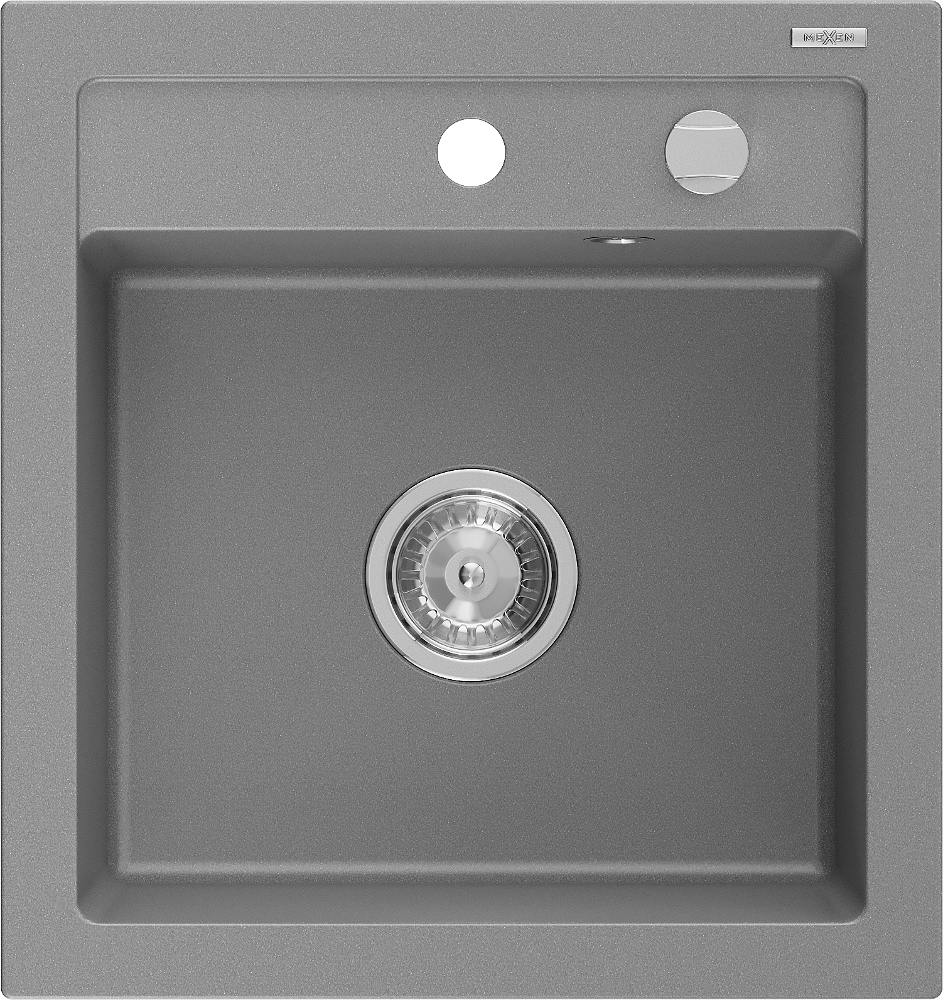 Mexen Vito granitový jednokomorový drez 520 x 490 mm, šedá - 6503521000-71