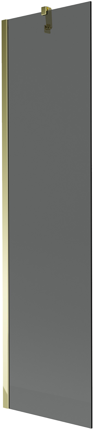 Mexen Next vaňová zástena jednokrídlová 50 x 150 cm, Grafitová čierna, Zlatá - 895-050-000-00-40-50