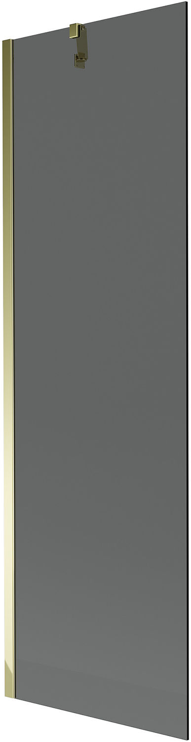 Mexen Next vaňová zástena jednokrídlová 60 x 150 cm, Grafitová čierna, Zlatá - 895-060-000-00-40-50