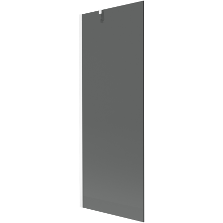 Mexen Next vaňová zástena jednokrídlová 70 x 150 cm, Grafitová čierna, Biela - 895-070-000-00-40-20