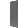Mexen Next vaňová zástena jednokrídlová 70 x 150 cm, Grafitová čierna, Zlatá - 895-070-000-00-40-50