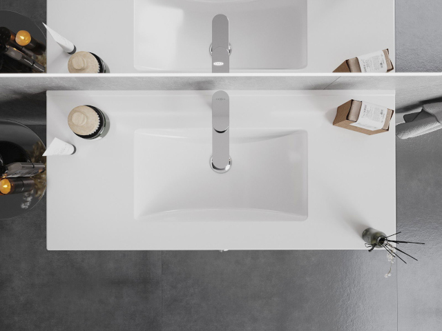 Skrinka do kúpeľne s umývadlom 45 cm