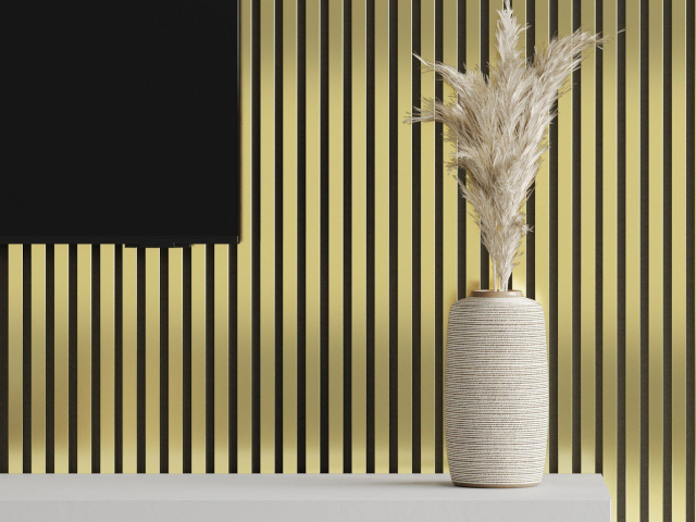 Zlaté lamely v miestnosti