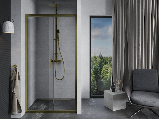 Kúpeľňový stĺpik Mexen v aranžmá kúpeľne