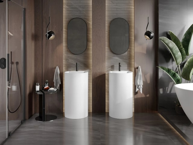 Neutrálne svetlo v kúpeľni