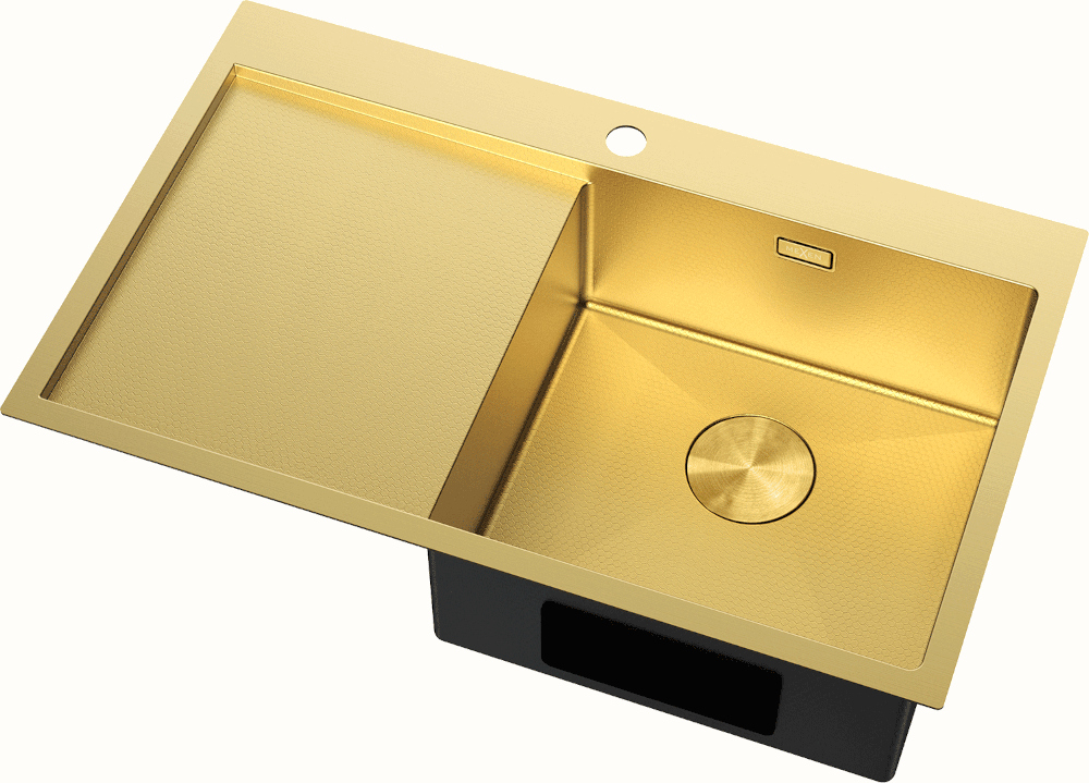 Oceľový zlatý drez