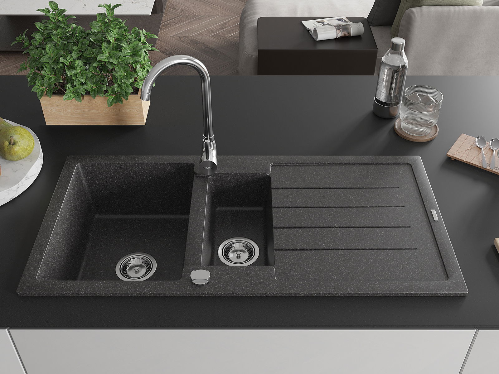 Vložený drez do pracovnej dosky