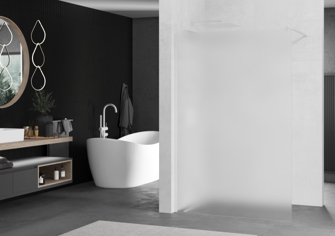 Biele kúpeľňové police