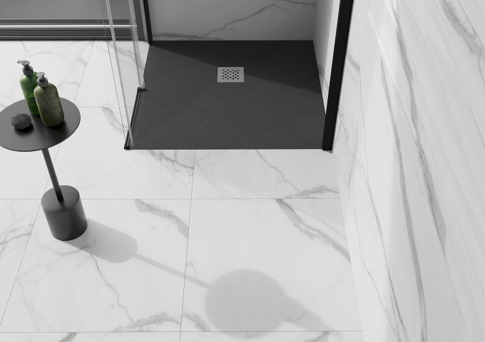 Štvorcové sprchové vaničky štruktúra