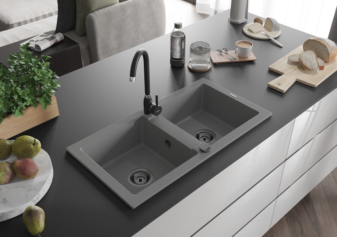 Kuchynské batérie podokenné čierne