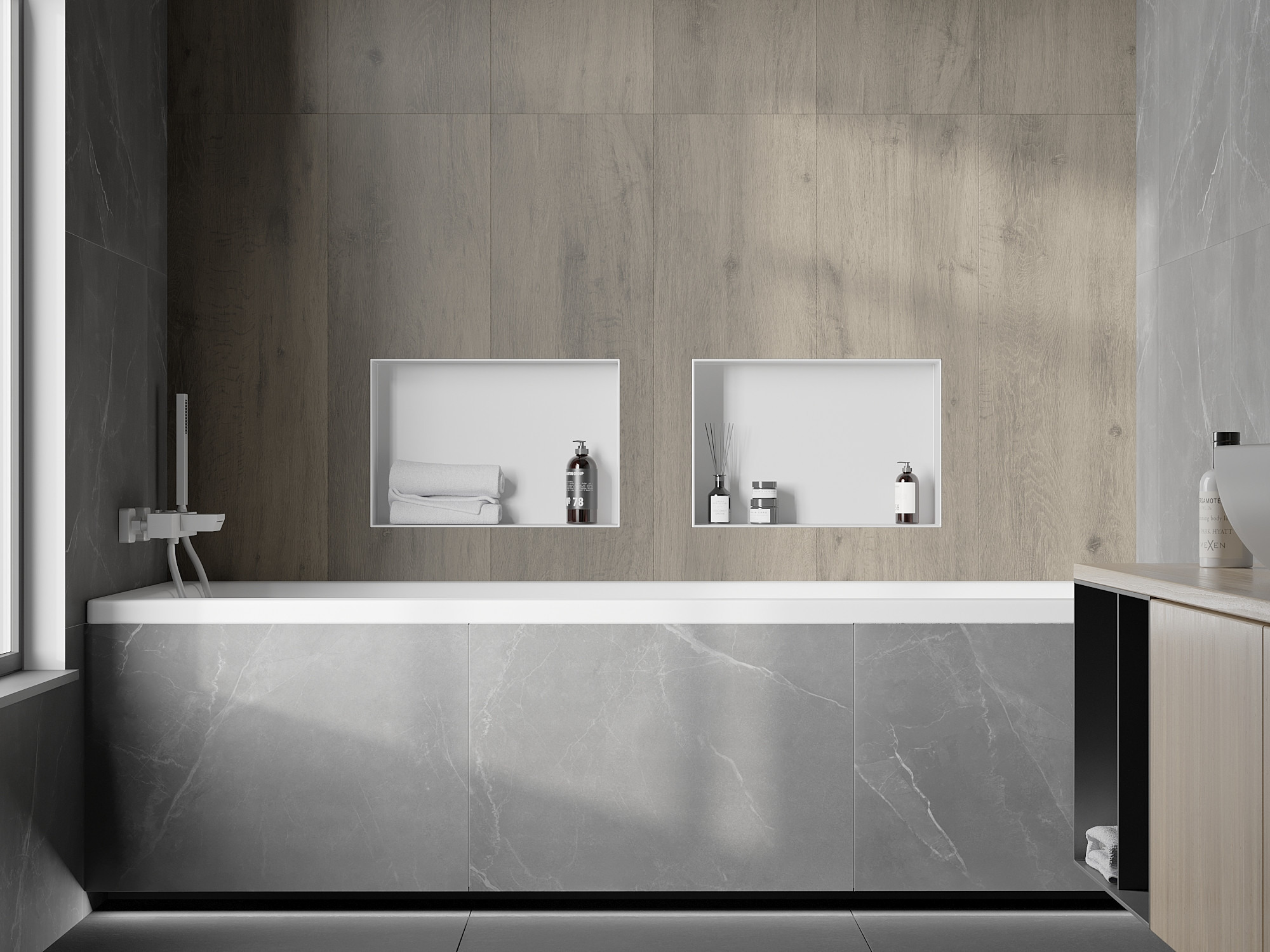 Vstavaná vaňa s obkladačkami