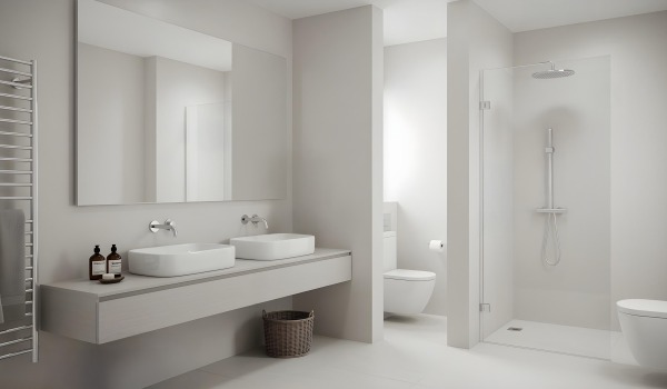 Minimalistická kúpeľňa — ako zariadiť jednoduchý, elegantný a funkčný interiér? 